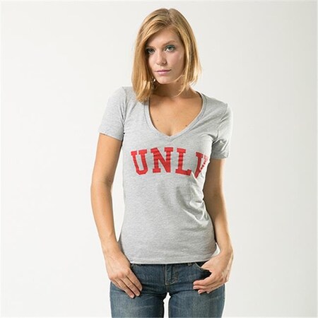 W Republic W Republic Game Day Womens Tee UNLV; Heather Grey - Large 501-137-HGY-03